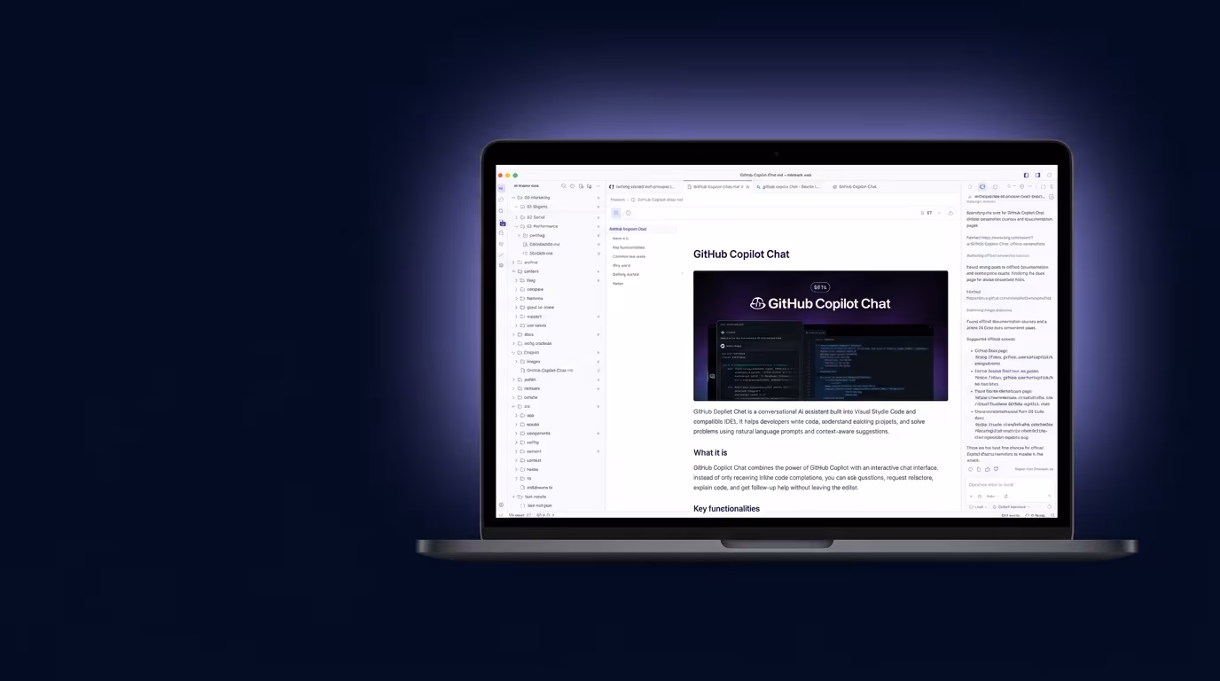 Ritemark 1.7.1: GitHub Copilot Chat täisväärtuslikuna
