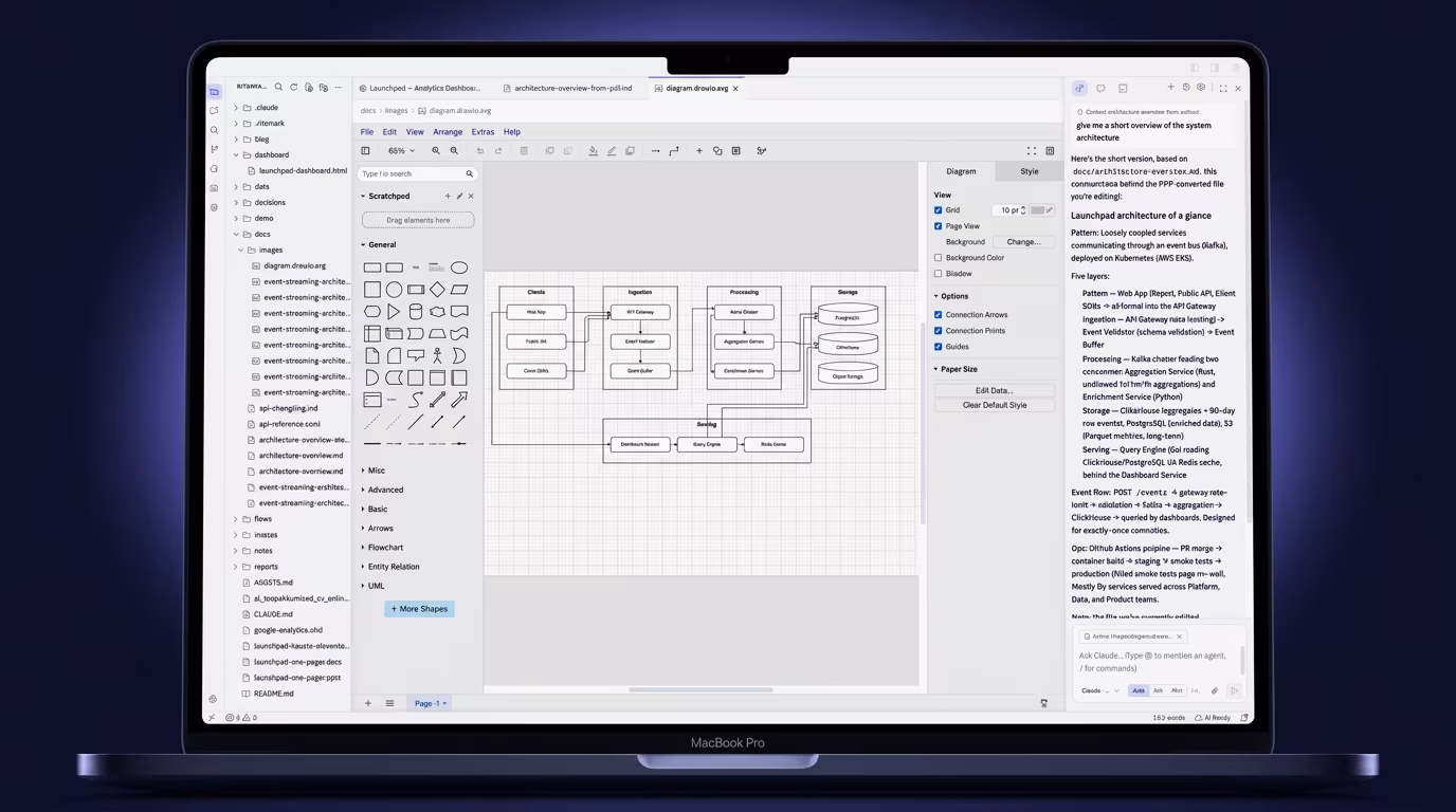 Ritemark v1.8.0: draw.io diagrams in your markdown