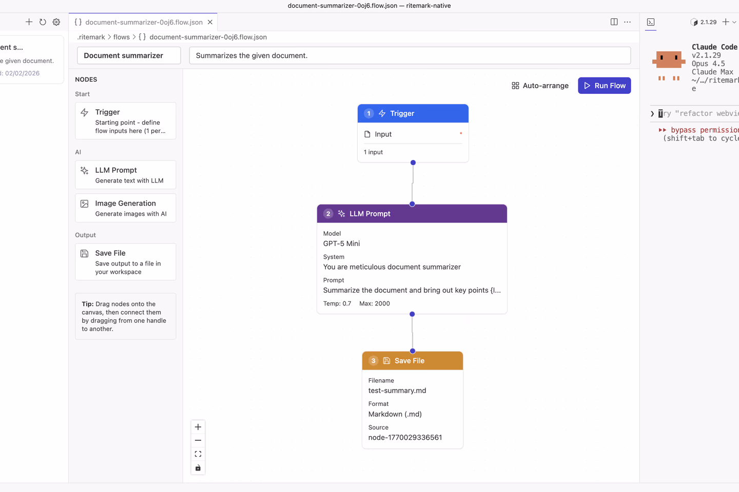 Ritemark Flows: Visual AI Workflows Have Arrived