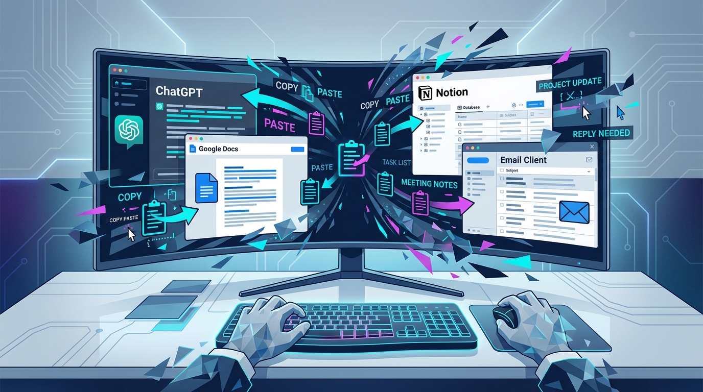 Konteksti vahetamise kaos mitme rakenduse vahel